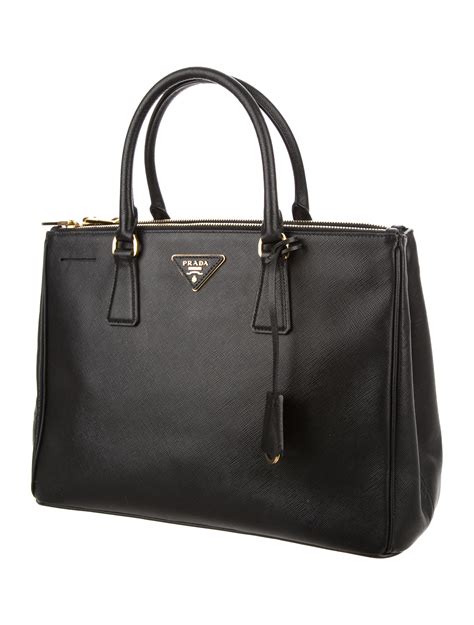 prada saffiano cuir double zip bag|Prada leather bag.